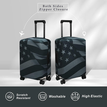Luggage Cover Fits 31-32 inch Case (Amber Mountains, XL)
