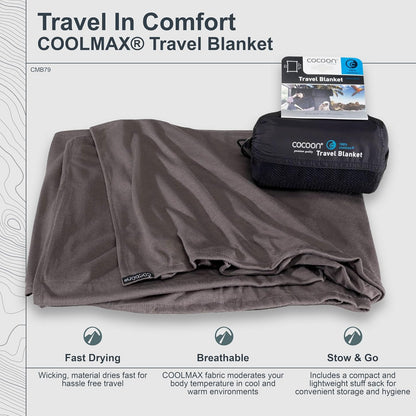 COCOON Coolmax Travel Blanket - Charcoal