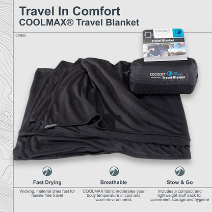 COCOON Coolmax Travel Blanket - Charcoal