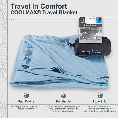 COCOON Coolmax Travel Blanket - Charcoal
