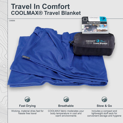 COCOON Coolmax Travel Blanket - Charcoal