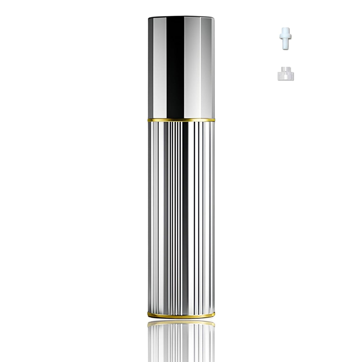 Perfume Travel Refillable Bottle Cologne Portable Atomizer Fragrance Scent Sprayer Pump Fill from Bottom Mini Pocket Size 5ml for Travel Essentials & Best Gift (gold)