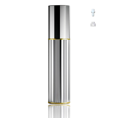 Perfume Travel Refillable Bottle Cologne Portable Atomizer Fragrance Scent Sprayer Pump Fill from Bottom Mini Pocket Size 5ml for Travel Essentials & Best Gift (gold)