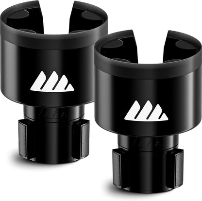 Integral Ultimate Car Cup Holder Expander with Adjustable Base & Organizer