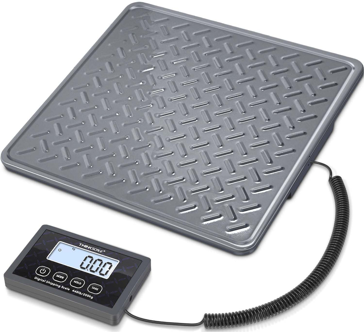 Shipping Scale, 440 lb x 1 oz Digital Postal Scale, Hold & Tare