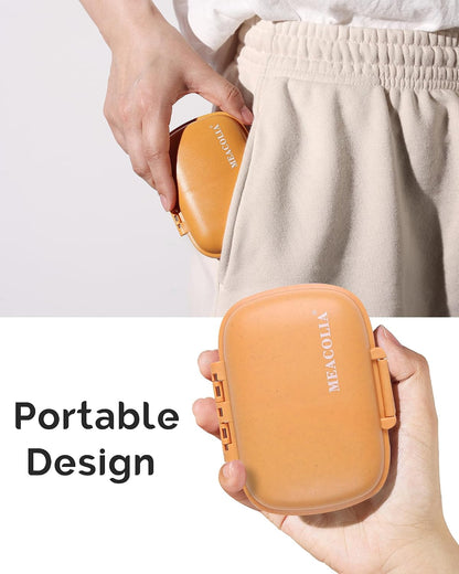 3 Pack Travel Pill Organizer, 8 Compartments Pill Box