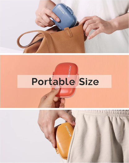 3 Pack Travel Pill Organizer, 8 Compartments Pill Box