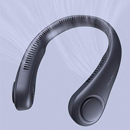 JISULIFE Portable Neck Fan, Hands Free Bladeless Fan, 5 Speeds, 4000 mAh