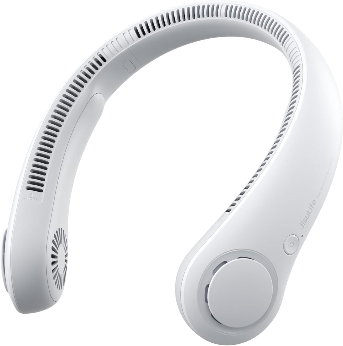 JISULIFE Portable Neck Fan, Hands Free Bladeless Fan, 5 Speeds, 4000 mAh