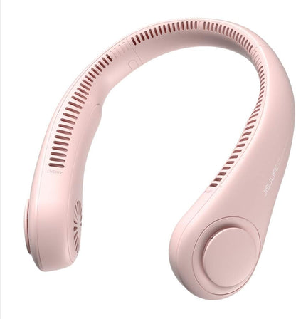 JISULIFE Portable Neck Fan, Hands Free Bladeless Fan, 5 Speeds, 4000 mAh