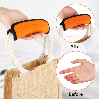 2Pack Luggage Handle Wraps for Suitcase,Rose Red Soft Luggage Identifiers for Suitcases,Travel Essential Bag Handle Wrap,Neoprene Material Suitcase Handle Wraps for Traveling