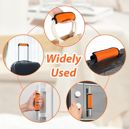 2Pack Luggage Handle Wraps for Suitcase,Rose Red Soft Luggage Identifiers for Suitcases,Travel Essential Bag Handle Wrap,Neoprene Material Suitcase Handle Wraps for Traveling