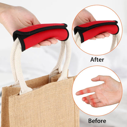 2Pack Luggage Handle Wraps for Suitcase,Rose Red Soft Luggage Identifiers for Suitcases,Travel Essential Bag Handle Wrap,Neoprene Material Suitcase Handle Wraps for Traveling