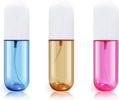 3PCS Mini Spray Bottle, 1.9oz Travel Spray Bottles Tsa Approved, Clear Mister Atomizer Travel Size, Pocket Small Spray Bottle for Hair Spray, Toners & Face