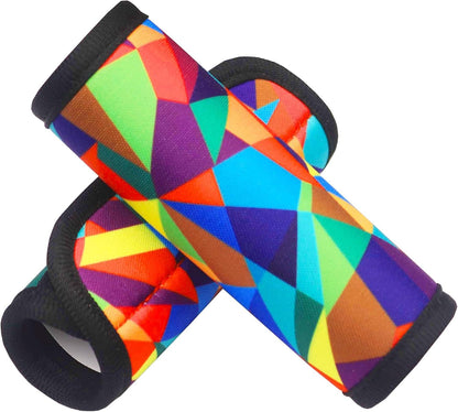 Luggage Handle Wrap 2 Pack Luggage Handle Wraps For Suitcase Bright Neoprene Luggage Handle Covers/Extender/Identifiers-Travel Accessories Must Haves