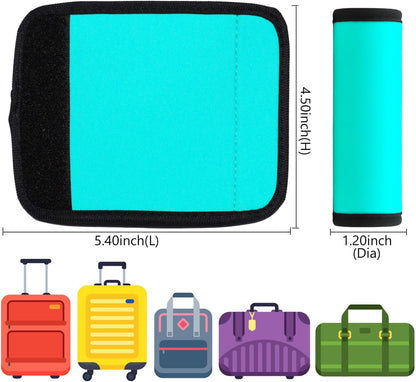 Luggage Handle Wrap 2 Pack Luggage Handle Wraps For Suitcase Bright Neoprene Luggage Handle Covers/Extender/Identifiers-Travel Accessories Must Haves