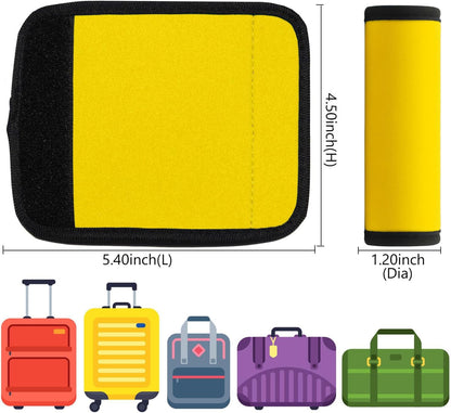 Luggage Handle Wrap 2 Pack Luggage Handle Wraps For Suitcase Bright Neoprene Luggage Handle Covers/Extender/Identifiers-Travel Accessories Must Haves