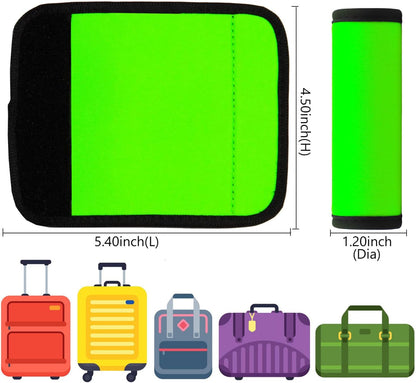 Luggage Handle Wrap 2 Pack Luggage Handle Wraps For Suitcase Bright Neoprene Luggage Handle Covers/Extender/Identifiers-Travel Accessories Must Haves