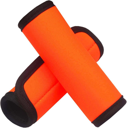 Luggage Handle Wrap 2 Pack Luggage Handle Wraps For Suitcase Bright Neoprene Luggage Handle Covers/Extender/Identifiers-Travel Accessories Must Haves