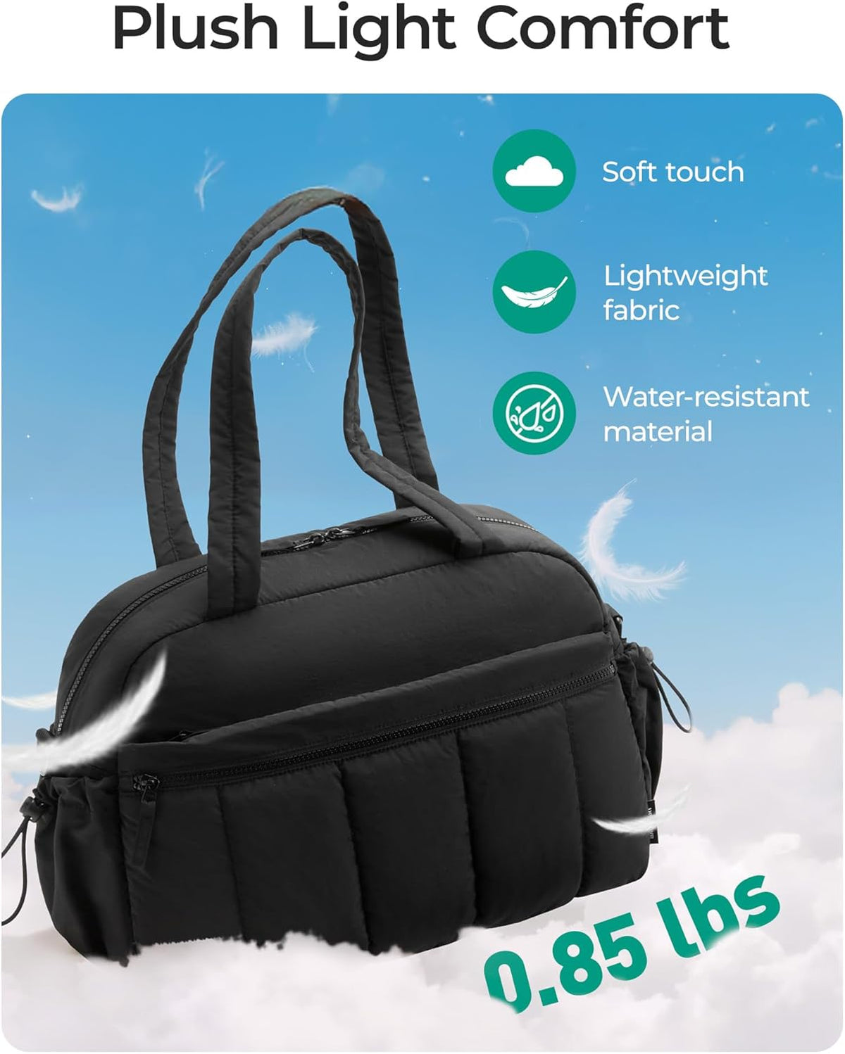 Duffle Bag for Travel, Gym Bag for Women, Weekender Carry on