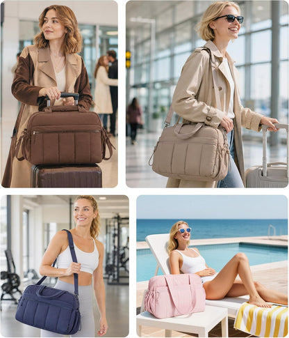 Duffle Bag for Travel, Gym Bag for Women, Weekender Carry on