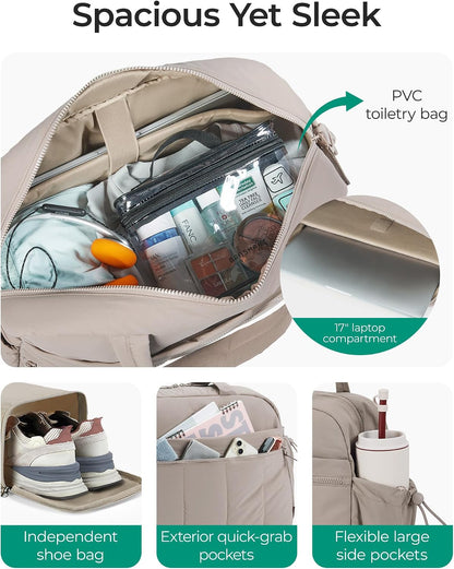 Duffle Bag for Travel, Gym Bag for Women, Weekender Carry on