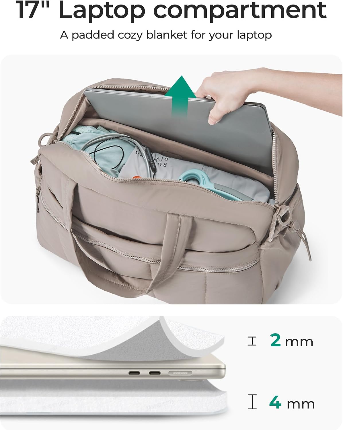 Duffle Bag for Travel, Gym Bag for Women, Weekender Carry on