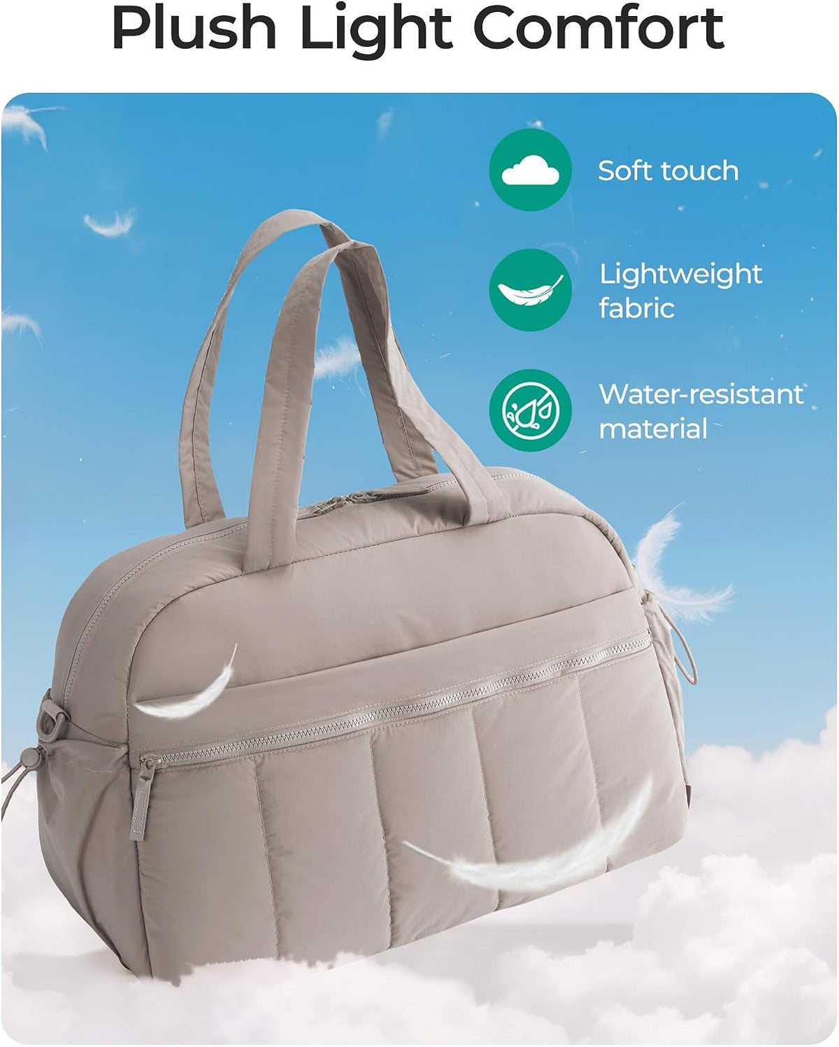 Duffle Bag for Travel, Gym Bag for Women, Weekender Carry on