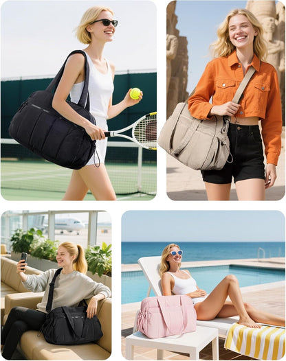 Duffle Bag for Travel, Gym Bag for Women, Weekender Carry on