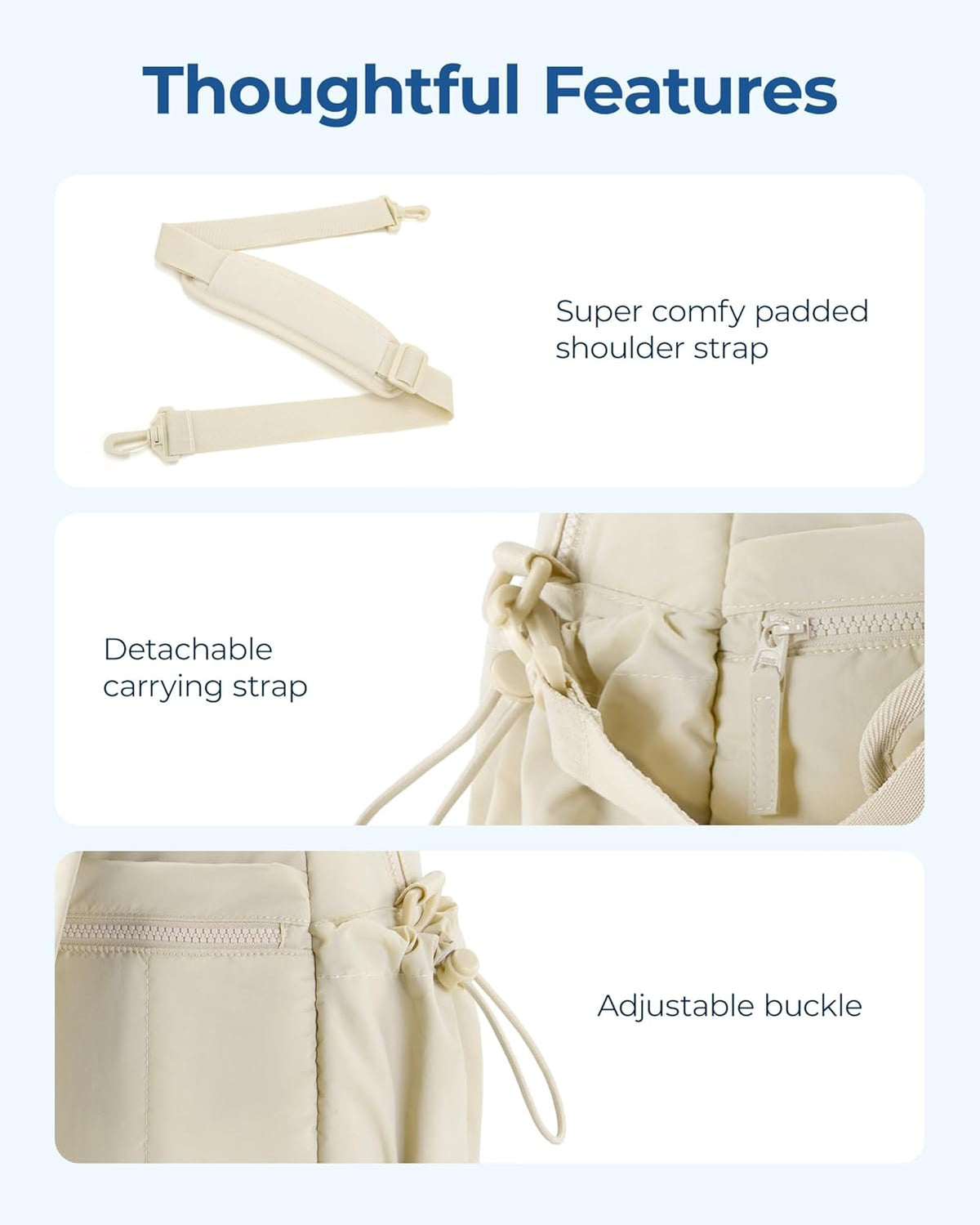 Duffle Bag for Travel, Gym Bag for Women, Weekender Carry on