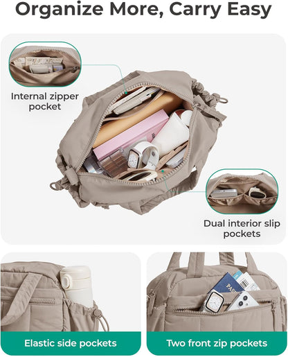 Duffle Bag for Travel, Gym Bag for Women, Weekender Carry on