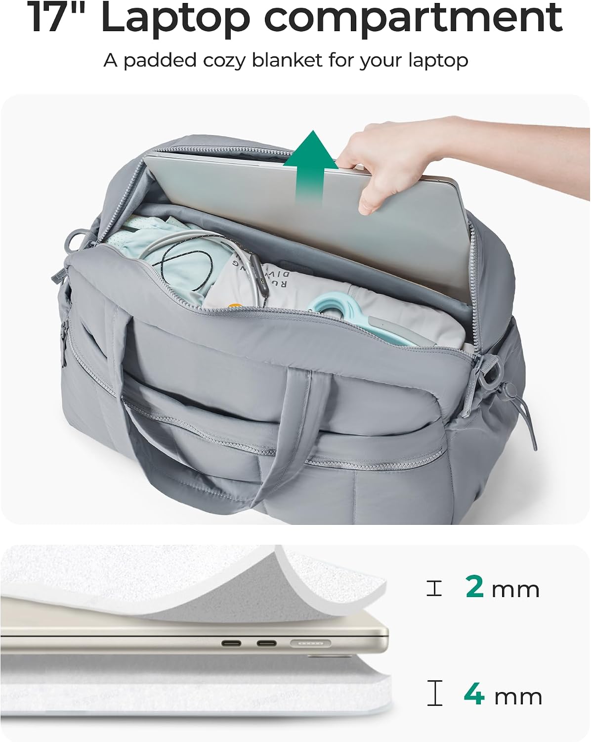 Duffle Bag for Travel, Gym Bag for Women, Weekender Carry on