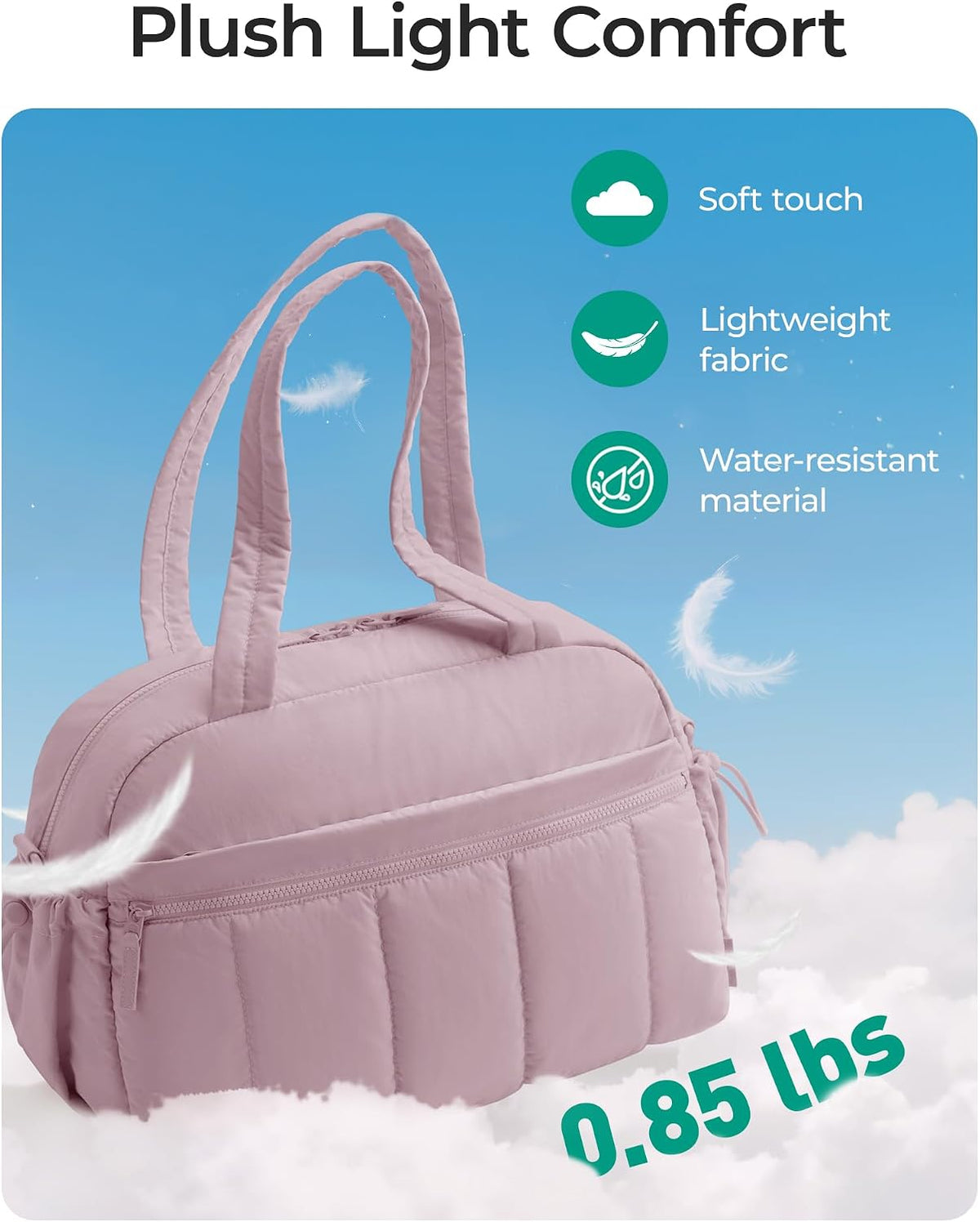 Duffle Bag for Travel, Gym Bag for Women, Weekender Carry on