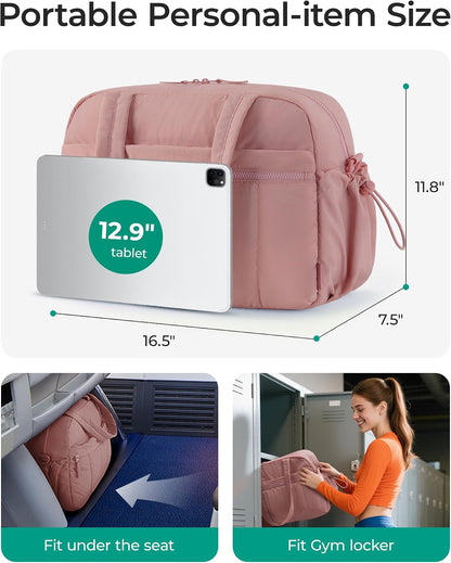 Duffle Bag for Travel, Gym Bag for Women, Weekender Carry on