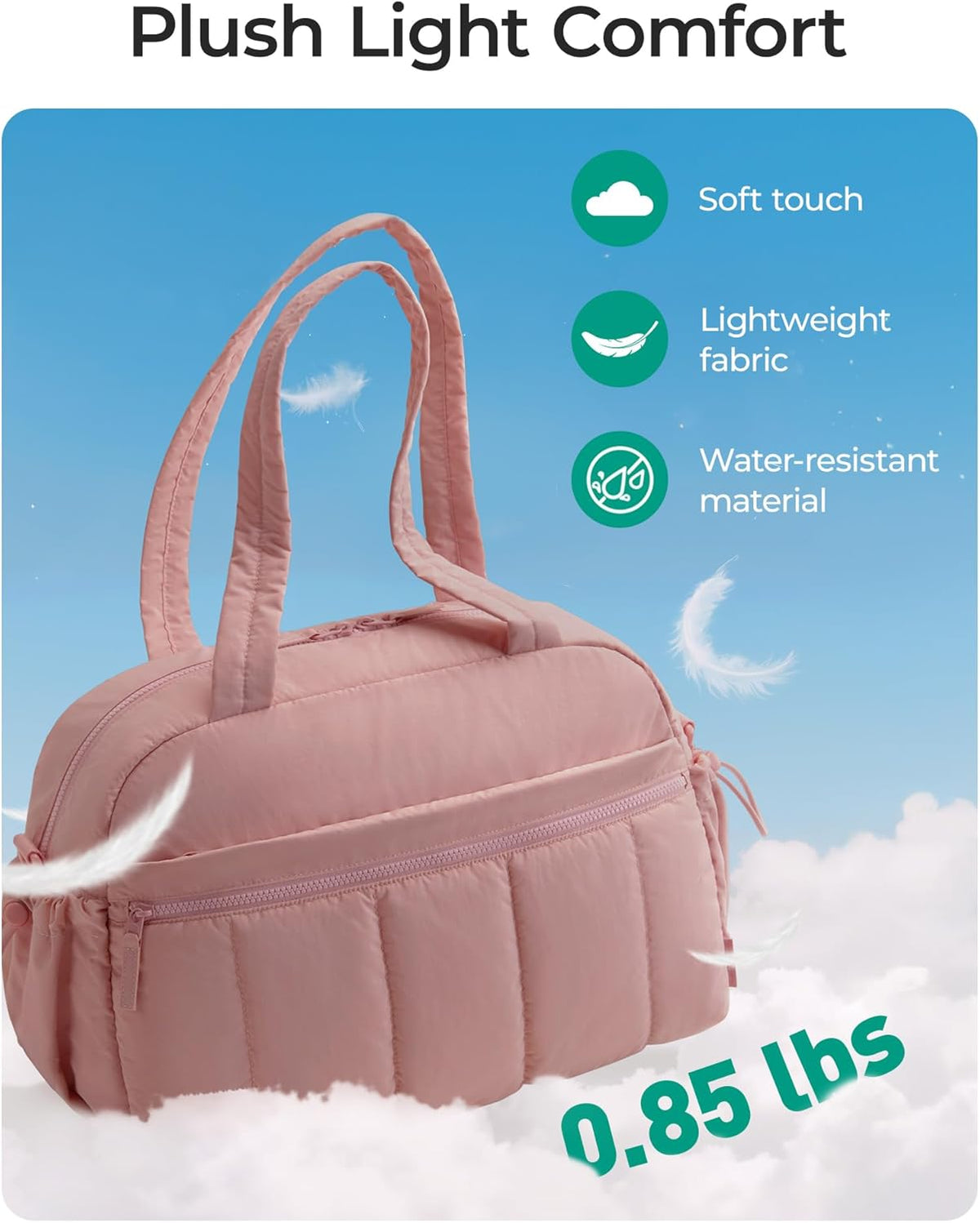 Duffle Bag for Travel, Gym Bag for Women, Weekender Carry on