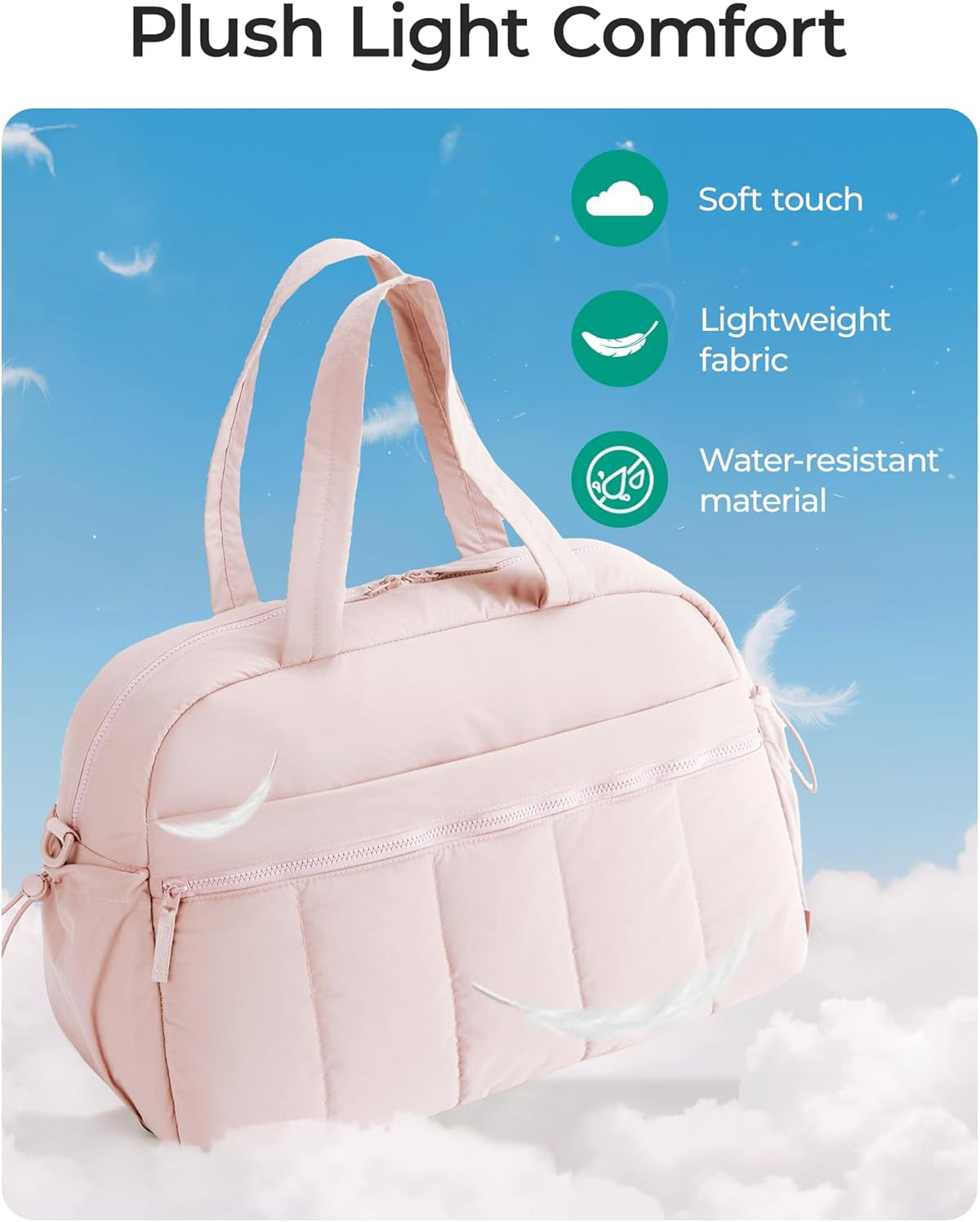 Duffle Bag for Travel, Gym Bag for Women, Weekender Carry on