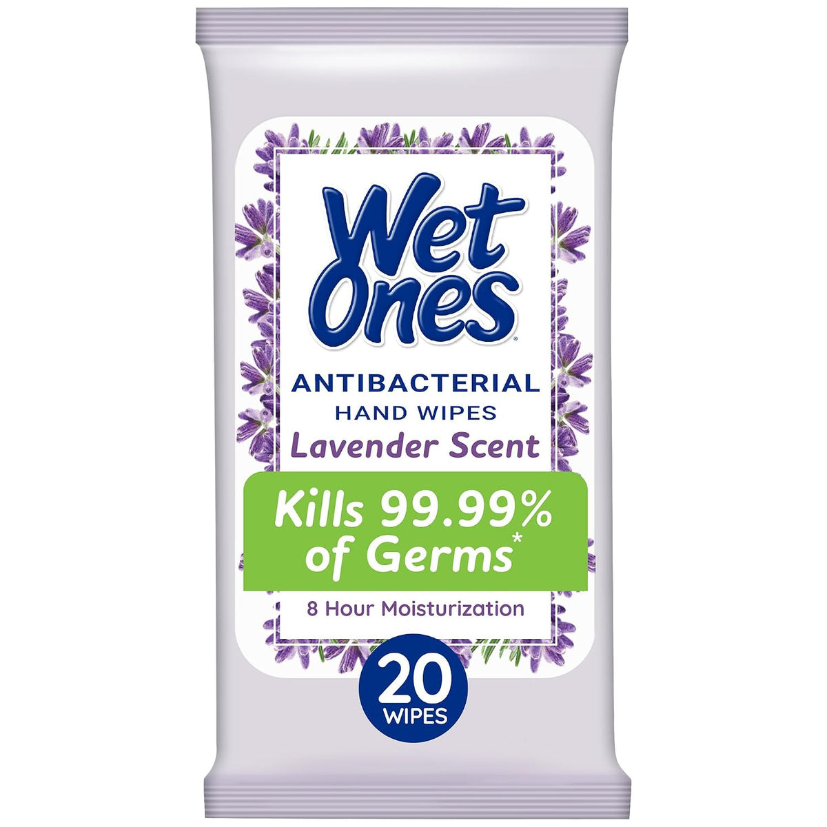 Antibacterial Hand Wipes, Lavender, 20 ct (10 Pack)