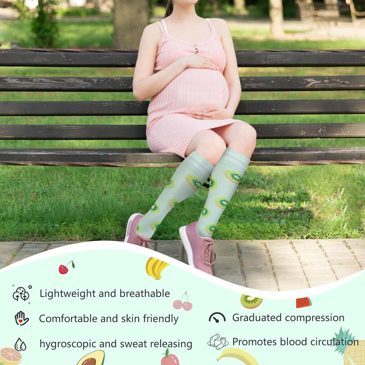 Compression Socks for Women Men Support Circulation 6 Pairs Socks For Nurse, Travel, Flight