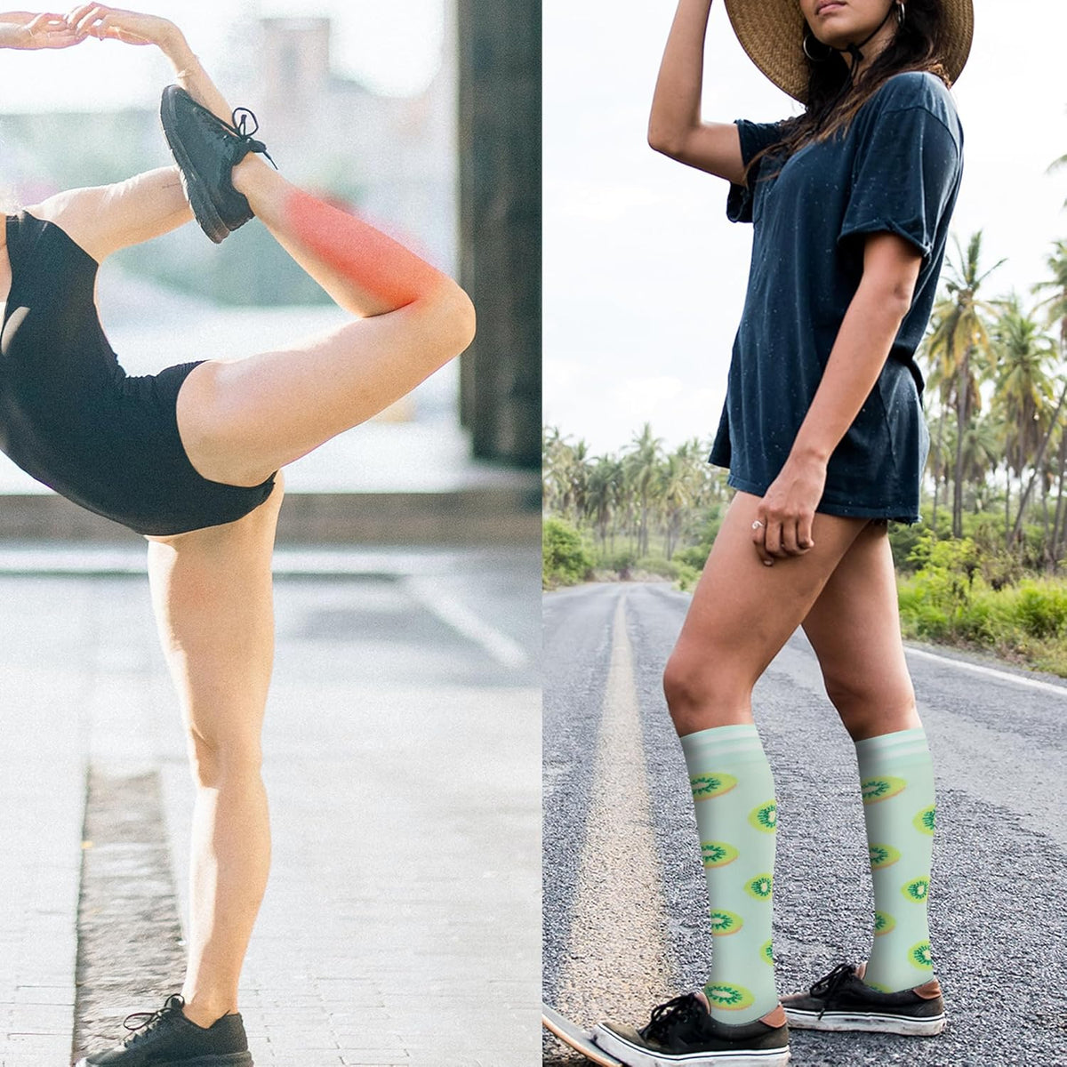 Compression Socks for Women Men Support Circulation 6 Pairs Socks For Nurse, Travel, Flight
