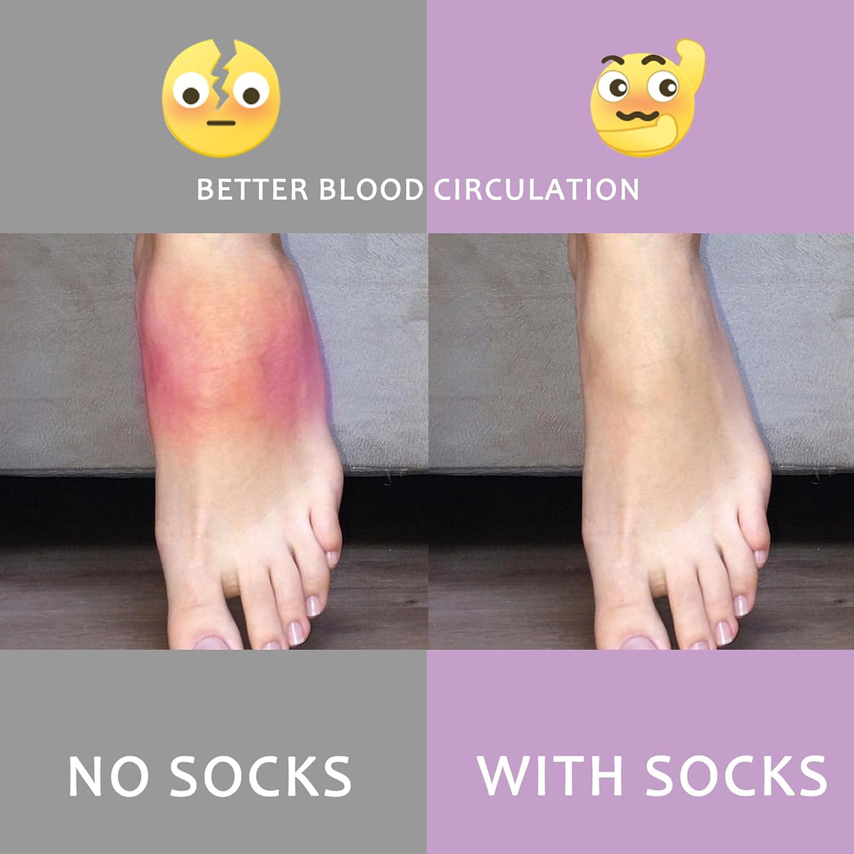 Compression Socks for Women Men Support Circulation 6 Pairs Socks For Nurse, Travel, Flight