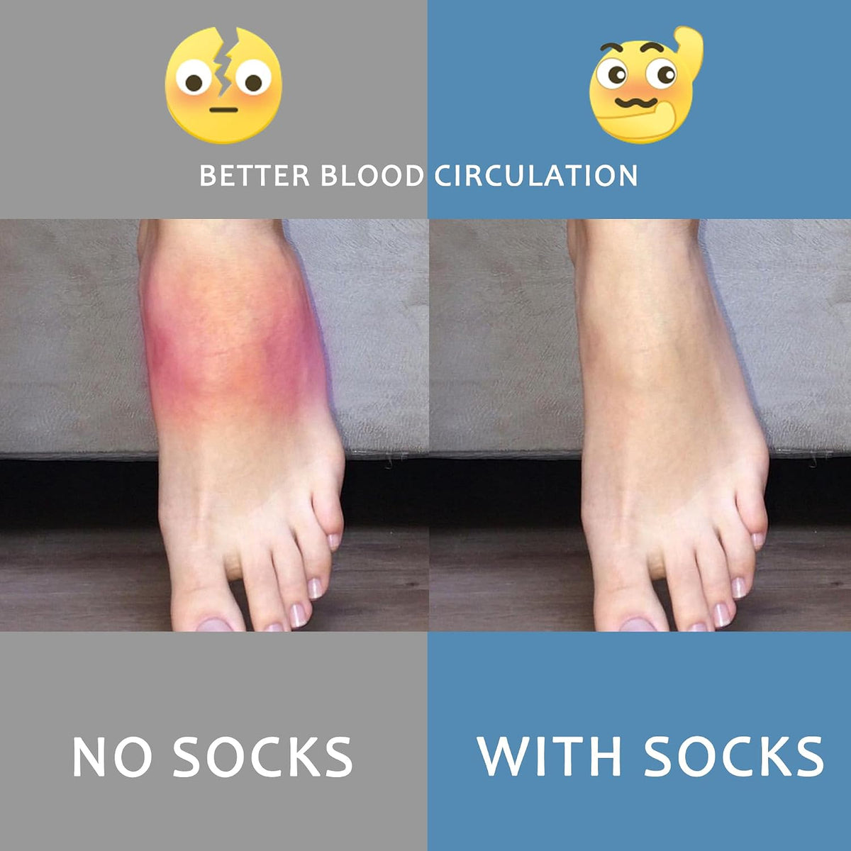 Compression Socks for Women Men Support Circulation 6 Pairs Socks For Nurse, Travel, Flight