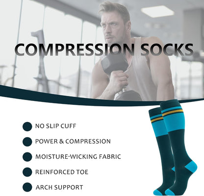 Compression Socks for Women Men Support Circulation 6 Pairs Socks For Nurse, Travel, Flight