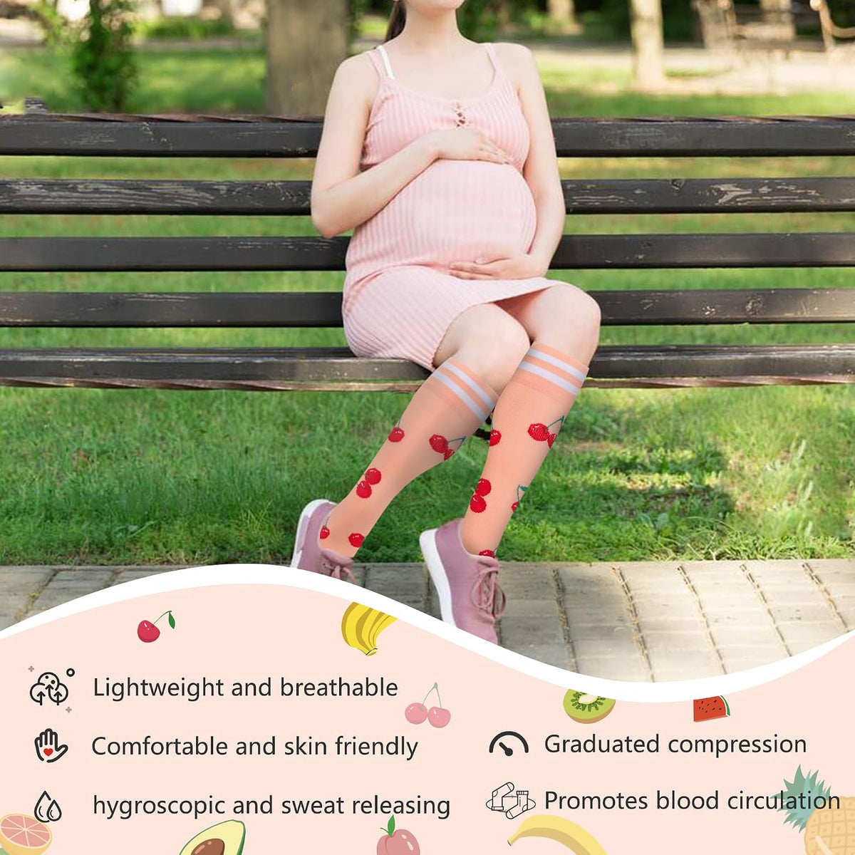 Compression Socks for Women Men Support Circulation 6 Pairs Socks For Nurse, Travel, Flight