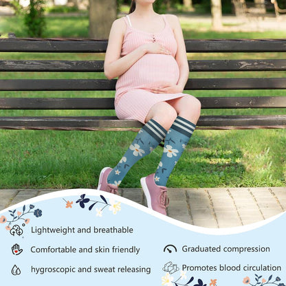 Compression Socks for Women Men Support Circulation 6 Pairs Socks For Nurse, Travel, Flight