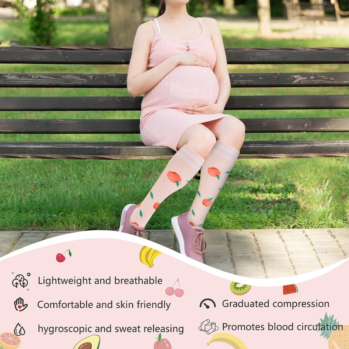 Compression Socks for Women Men Support Circulation 6 Pairs Socks For Nurse, Travel, Flight