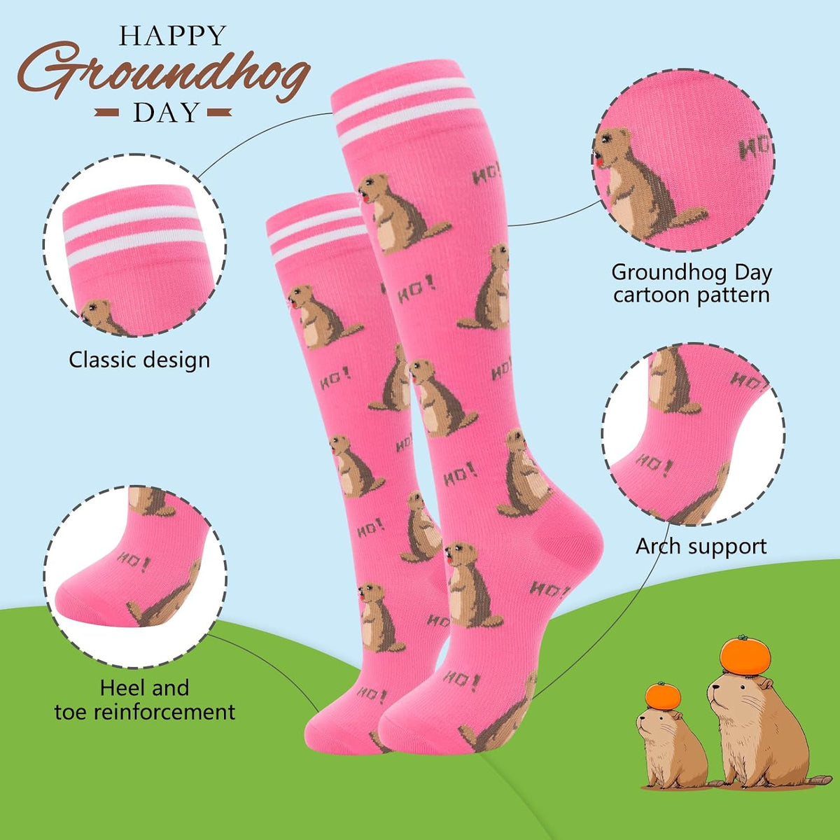 Compression Socks for Women Men Support Circulation 6 Pairs Socks For Nurse, Travel, Flight