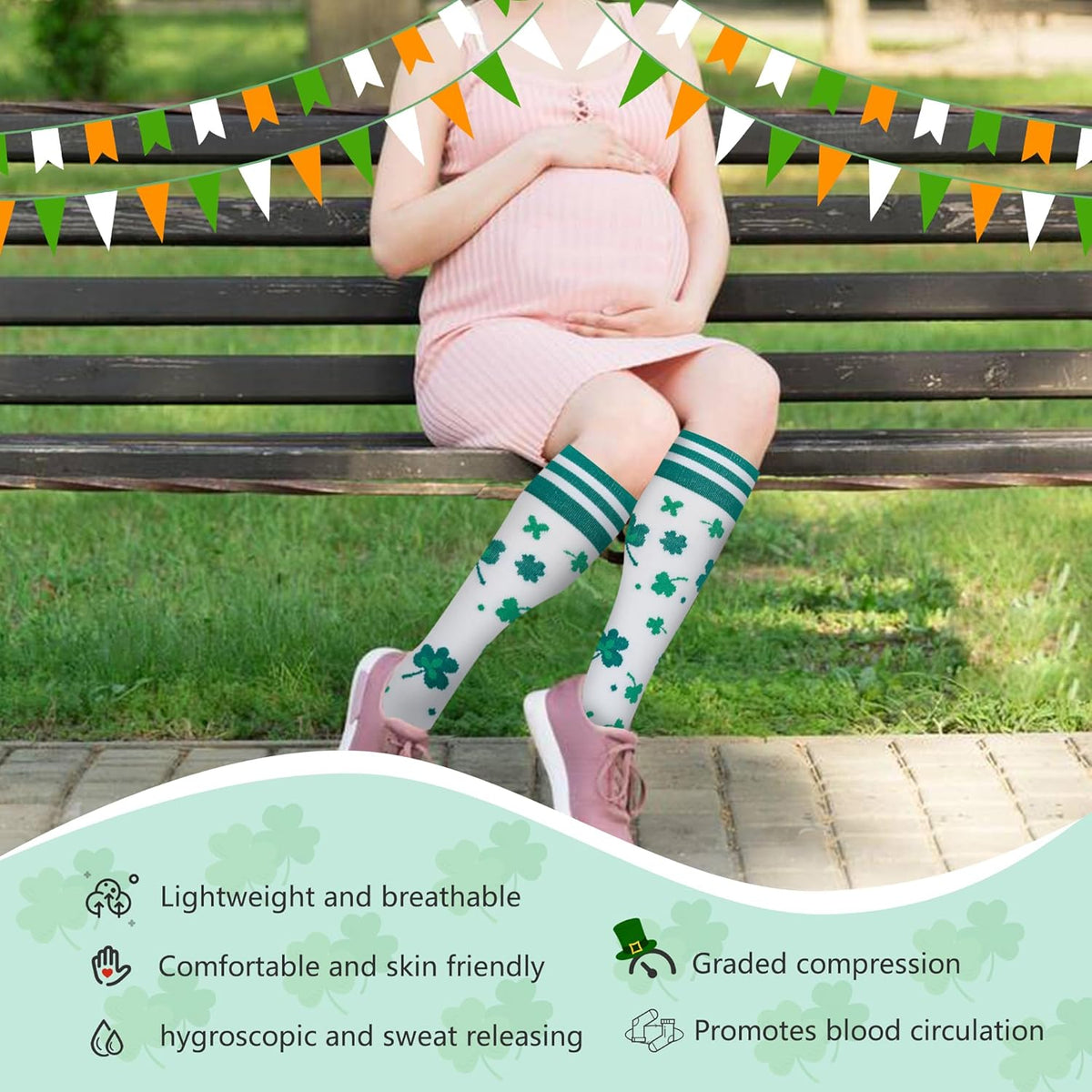 Compression Socks for Women Men Support Circulation 6 Pairs Socks For Nurse, Travel, Flight