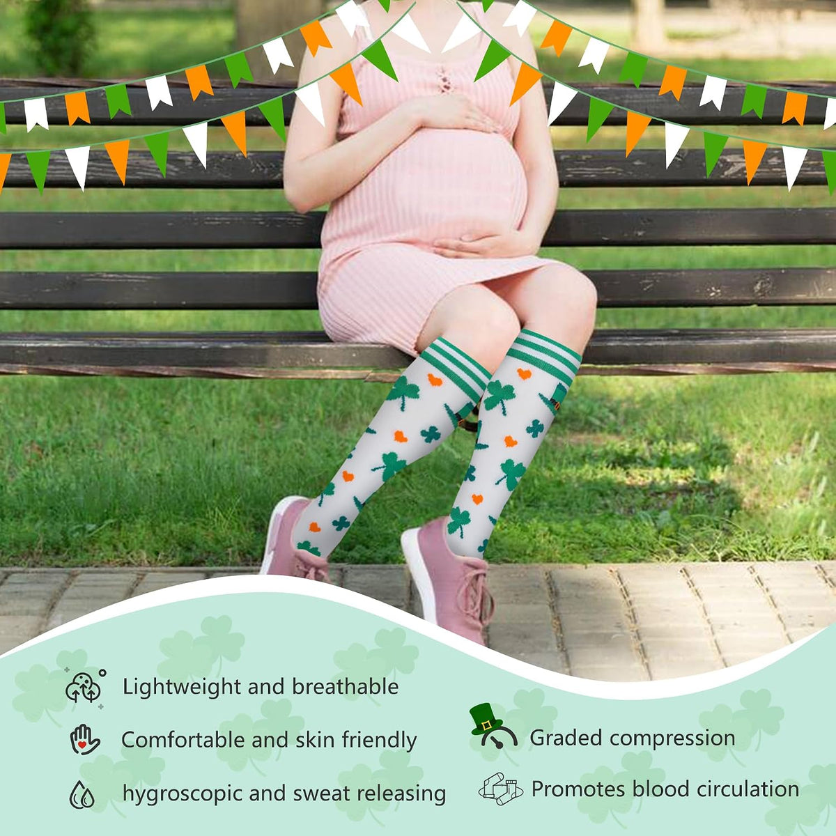 Compression Socks for Women Men Support Circulation 6 Pairs Socks For Nurse, Travel, Flight