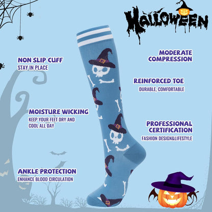 Compression Socks for Women Men Support Circulation 6 Pairs Socks For Nurse, Travel, Flight