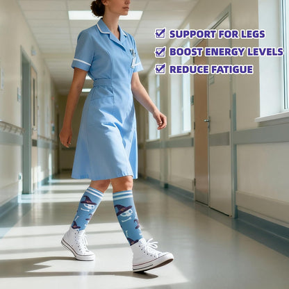 Compression Socks for Women Men Support Circulation 6 Pairs Socks For Nurse, Travel, Flight